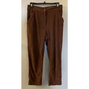 Hunter & Brown Womens Corduroy Pants Size Medium Dark Brown